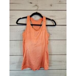 Nike Women's Logo Orange Dri‎ Fit Running Tank Top Size XS
